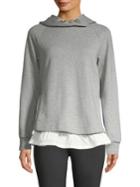 Kate Spade New York Ruffle Hooded Pullover