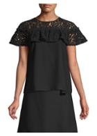 Draper James Collection Ruffle Lace Top