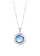 Ippolita 925 Lollipop 18k White Gold, Quartz & Mother-of-pearl Mini Pendant Necklace