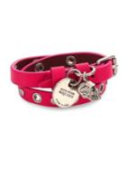 Alexander Mcqueen Double-wrap Leather Bracelet