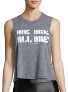Spiritual Gangster We Are All One Cropped Tank