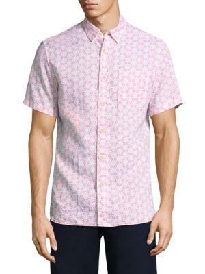 Surfsidesupply Short Sleeve Linen Button-down Shirt