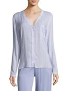Hanro Sleep And Lounge Woven Long-sleeve Pajama Top
