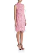 Emilio Pucci Feather Embroidered Shift Dress