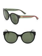 Gucci 54mm Glitter Round Sunglasses