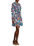 Laundry By Shelli Segal Floral Ruffled Dress