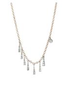 Meira T 14k Rose Gold, 14k White Gold & Diamond Triangles Necklace