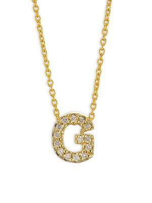 Roberto Coin 18k Yellow Gold Love Letter G Necklace
