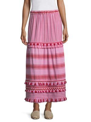 Dodo Bar Or Gael Striped Maxi Skirt