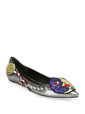 Marc Jacobs Night & Day Leather Ballerina Flats