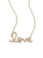 Sydney Evan Large Love Diamond & 14k Yellow Gold Necklace
