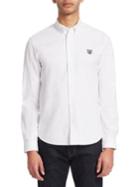 Kenzo Tiger Crest Embroidered Button-down Shirt