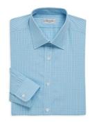 Charvet Regular-fit Micro-check Cotton Dress Shirt