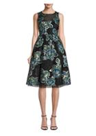 Laundry By Shelli Segal Jacquard Fit-and-flare Dress