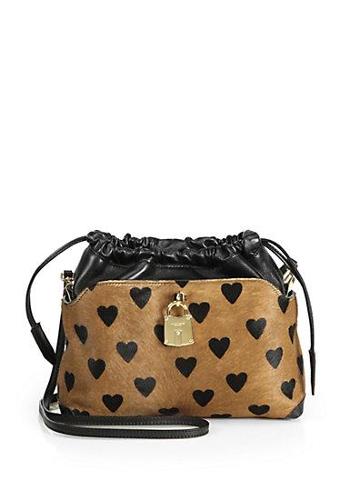 Burberry Prorsum Little Crush Mixed-media Heart Convertible Clutch