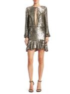 Alexis Tamera Metallic Sequin Mini Dress