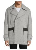 P.l.c. Men In Silhouette Asymmetric Wool-blend Coat