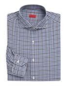 Isaia Classic-fit Checked Dress Shirt