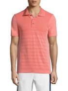 Vilebrequin Active Belrose Intarsia Striped Heathered Polo