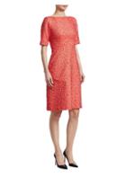 Lela Rose A-line Jacquard Dress