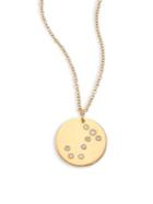 Bare Constellations Scorpio Diamond & 18k Yellow Gold Pendant Necklace