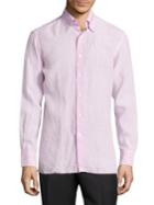 Canali Regular-fit Woven Linen Shirt