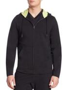 Saks Fifth Avenue Collection Hooded Zip Front Jacket