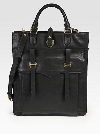 Ben Minkoff Gregger Vertical Leather Tote