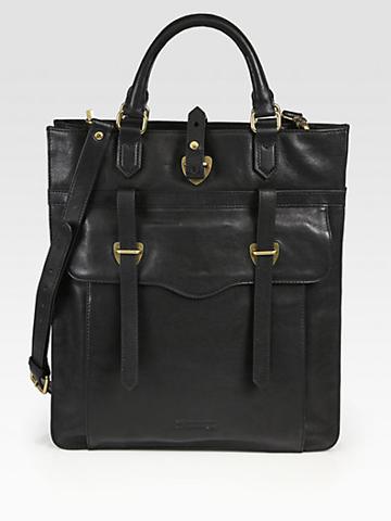 Ben Minkoff Gregger Vertical Leather Tote