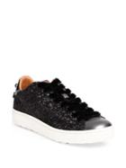 Coach Glitter Leather Sneakers