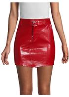 Rta Callie Leather Bodycon Mini Skirt