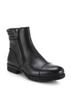 Aquatalia Hugh Shearling-lined Leather Ankle Boots