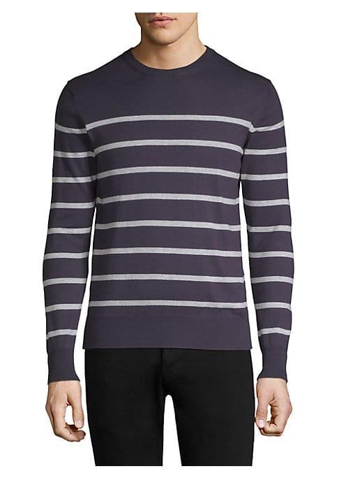 Eleventy Striped Crewneck Sweater