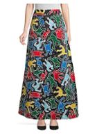 Alice + Olivia Keith Haring X Alice + Olivia Ursula Embellished Skirt