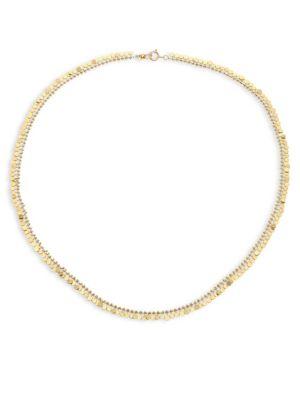 Sia Taylor Full Dots 18k Yellow Gold Necklace