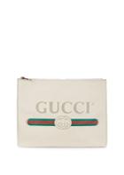 Gucci Medium Leather Logo Pouch