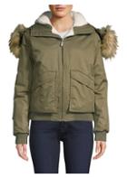 Hunter Faux Fur-trim Insulated Bomber Jacket