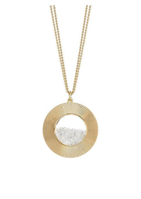 Renee Lewis 18k Yellow Gold & Diamond Shake Pendant Necklace