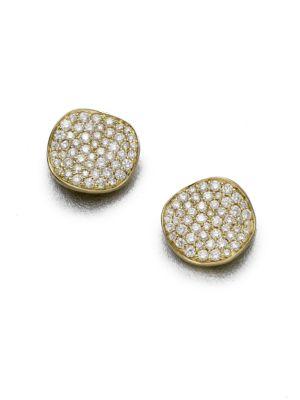Ippolita Stardust Diamond & 18k Yellow Gold Large Stud Earrings