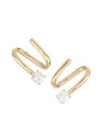 Anita Ko 18k Yellow Gold & Diamond Coil Earrings