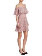 Valentino Off-shoulder Lace Dress