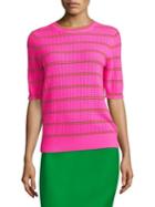 Marc Jacobs Pointelle Knit Crewneck Top