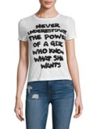 Alice + Olivia Cicely Be The Change Classic Tee