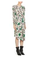 Isabel Marant Carley Floral Print Silk Dress