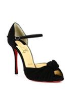 Christian Louboutin Marchavekel Knotted Suede D'orsay Pumps