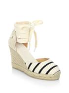 Soludos Striped Gladiator Tall Wedge Sandals