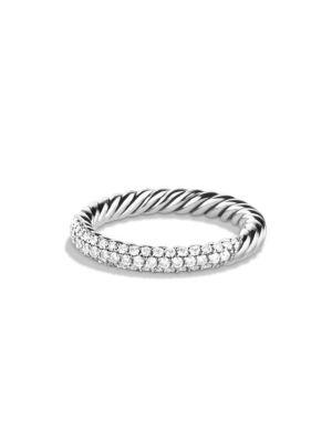 David Yurman Petite Pave Ring With Diamonds