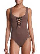 Marysia Palm Springs One-piece Lace-up Maillot