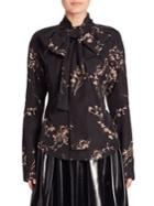Marc Jacobs Printed Tie-neck Blouse