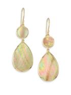 Ippolita Polished Rock Candy Brown Shell & 18k Yellow Gold Tiered Drop Earrings